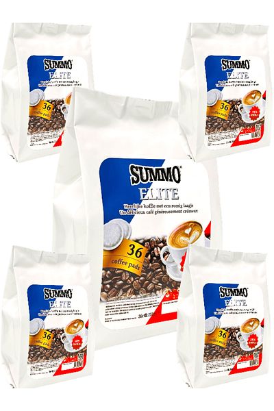 SUMMO Elite 180 Advantage Pack (36X5) Senseo Pod Coffee Capsule