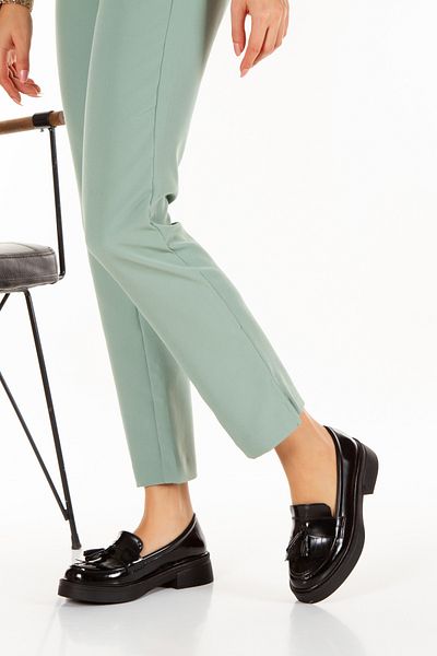 PASSAGE SHOES Γυναικεία ματ λουστρίνι με φούντες Oxford Shoes 4035