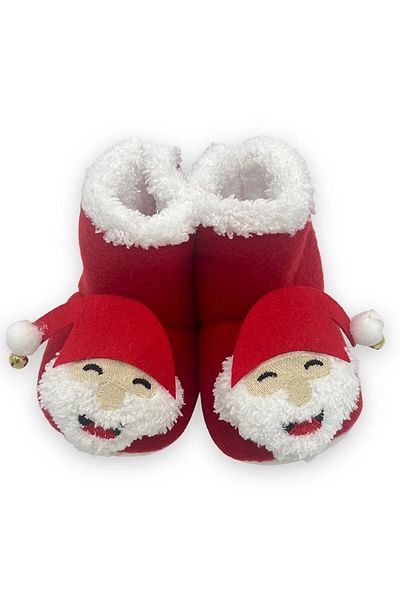 Bilge Trend Christmas Santa Claus Embossed Baby Slippers Booties Shoes