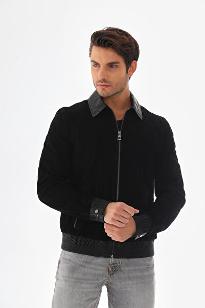 Metins Leather Erkek Süed Deri Mont