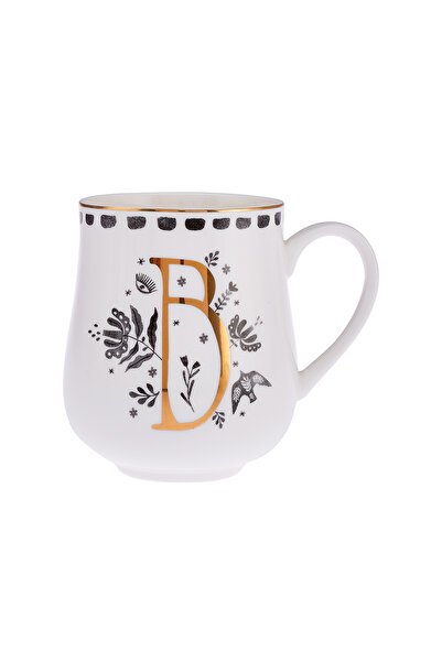 Emsan Artisan B Letter New Bone Mug 220 ml