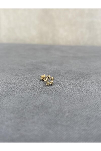 ARSLANTAŞ 1989 14 AYAR ALTIN 5 YILDIZLI TRAGUS PIERCING