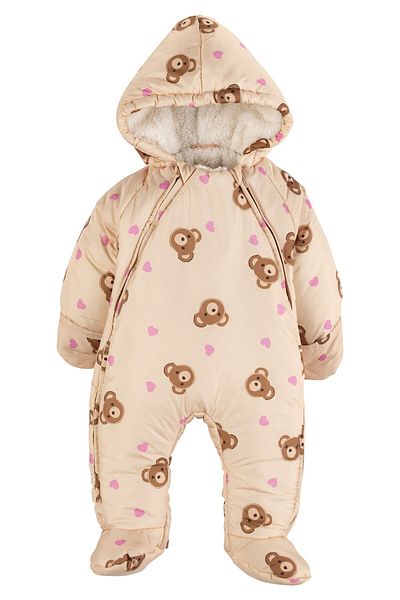 İdilbaby&Mamino IDILBABY&MAMINO baby girl teddy bear patterned powder cosmonaut