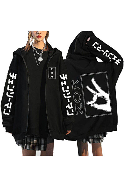 GALASHOP أنيمي بالمنشار بالمنشار رجل Pochita Denji قلنسوة بسحاب موديل 40