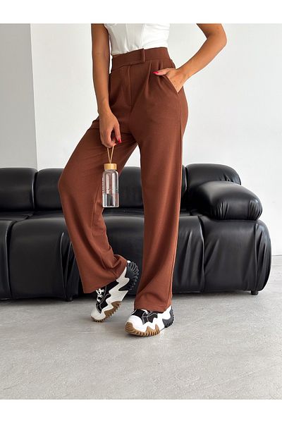manolyabutik Velcro Women's Palazzo Trousers
