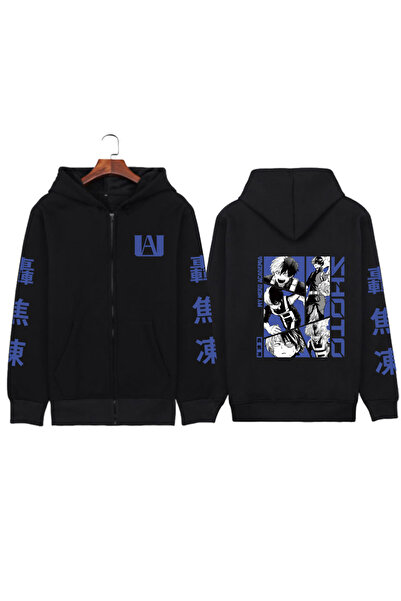 GALASHOP Unisex My Hero Academia Fermuarlı Hoodie Mod83