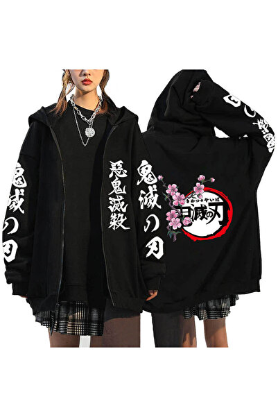 GALASHOP هودي للجنسين Demon Slayer Yariba بسحاب موديل 102