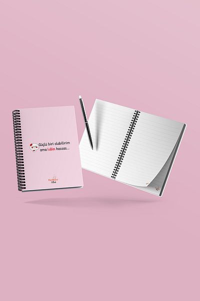 Harikalar Ofisi I Can Be A Strong Person But My Heart Is Delicate Themed 14*19 Lined Notebook