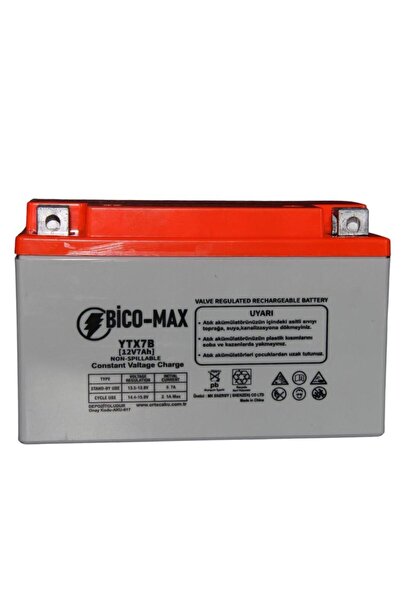 ORTEC 12V 7AH YTX BENZİNLİ MOTOSİKLET AKÜSÜ