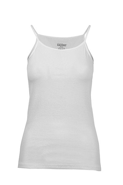 DEGNO Women's 12-Piece Economical Cotton Flexible Ribbing String Tank Top
