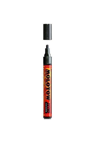 Molotow One4All 227Hs Acrylic Marker - 4 mm Metallic Black 223