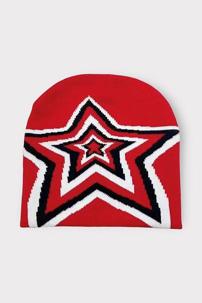 EFBUTİK Red Nested Star Beret