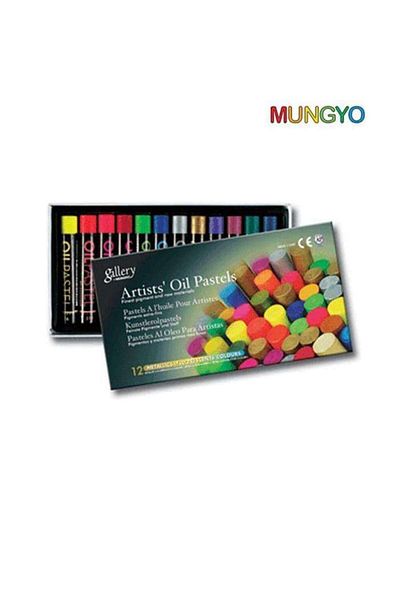 Mungyo Gallery 12-Piece Oil Pastel Set Metallic Highlighter Colors