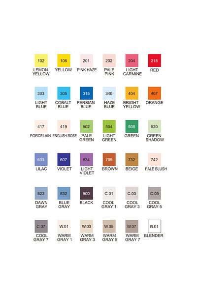 Zig Kurecolor Twin Ws Marker Set of 36