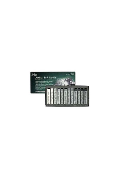 Mungyo Gallery Full Size Soft Pastel Set 12 Colors Gray Tone