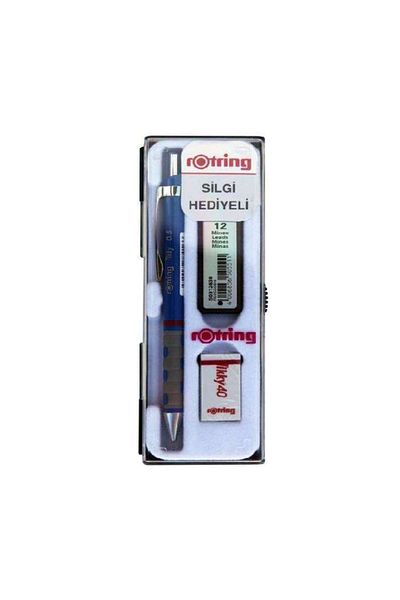 Rotring Tikky 0.5 Mm Tipped Pencil with Eraser Gift Blue Color