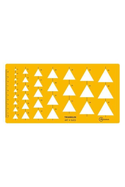 Artscholar Triangle Template Ruler Nsucg