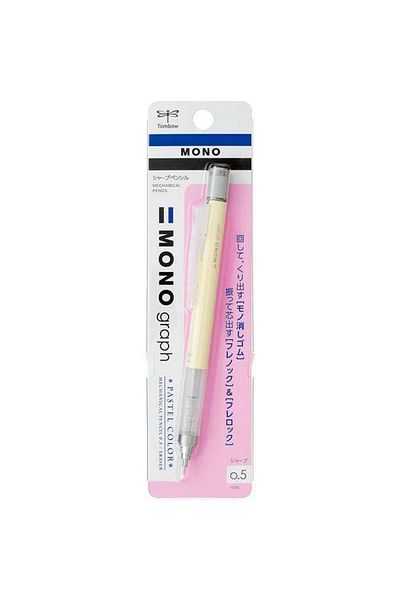 Tombow Mono Graph Shaker Tip Pen 0.5 Mm Pastel Cream Yellow