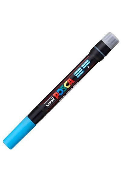 Uni Light Blue Posca Painting Marker - 3-10 Mm, Pcf-350