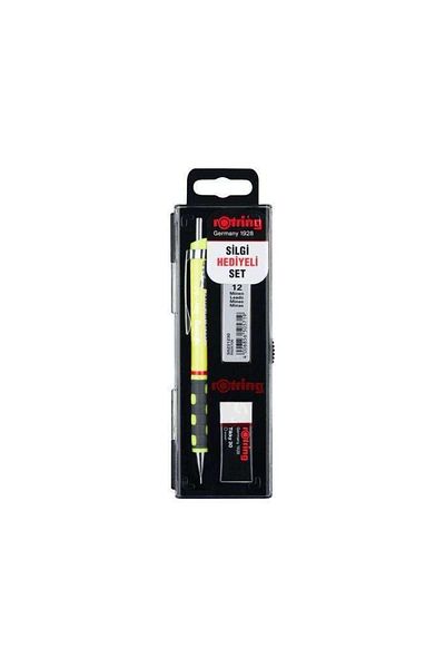 Rotring Tikky 0,7 Mm Tip Pen with Eraser Gift Yellow Color