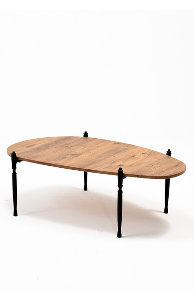 MOBETTO Puzzle Salon&Oturma Odası Orta Sehpa - Atlantik Çam&Siyah