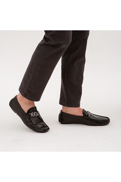 Tnc Luxury Men's Leather Loafer Shoe 477 60829 Male Ayk Y22