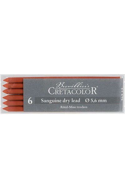 CretaColor Portmin Tip Sanguine Dry 5.6 Mm Set of 6