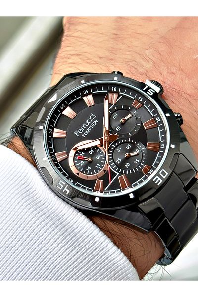 Ferrucci FCF.14514FM.01 Function Multi-Function 3 ATM Men's Wristwatch
