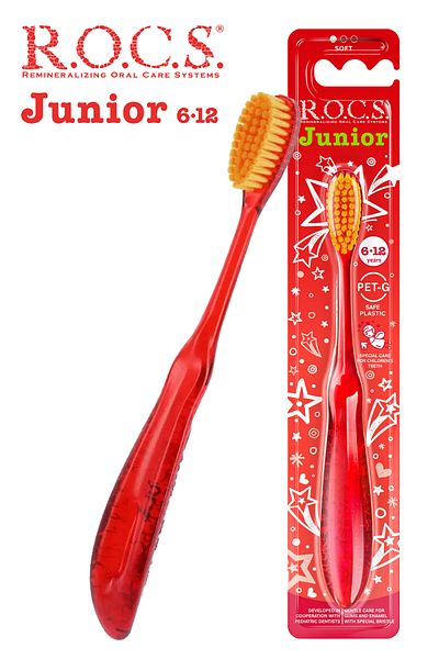 R.O.C.S. 6-12 Years Old Toothbrush 2 Pieces
