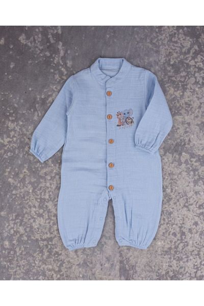 Zeyn Muslin Jumpsuit Cotton Long Sleeve