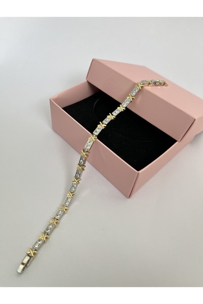 Gess Xox Model Paslanmaz 316l Altın Kaplama Çelik Bileklik (17-20CM AYARLANABİLİR)