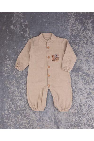 Zeyn Muslin Jumpsuit Cotton Long Sleeve
