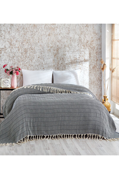 Fushia Reno Pamuklu Çift Kişilik Pike I Yatak Örtüsü I Çok Amaçlı Örtü I 200x...