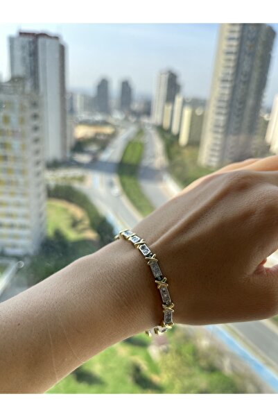 Gess Xox Model Paslanmaz 316l Altın Kaplama Çelik Bileklik (17-20CM AYARLANABİLİR)