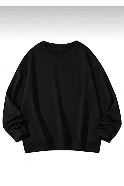 My Blog Dámská černá mikina Love Never Fails Oversize s potiskem