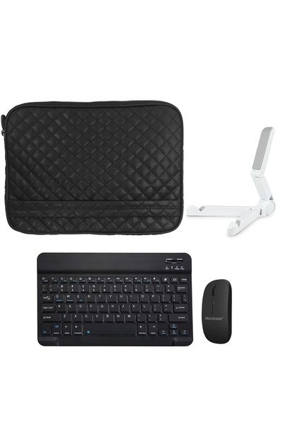 Microcase Casper VIA S40 10.4 inch FHD Uyumlu Kapitone Tablet Çanta+Bt Klavye...