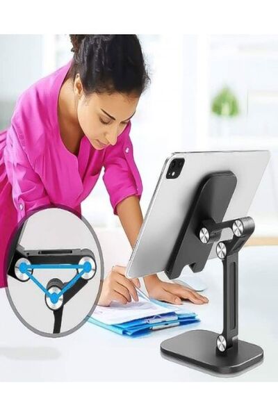 Özasya AVM Kademeli Katlanabilir Masaüstü Telefon Tablet Standı MC-311