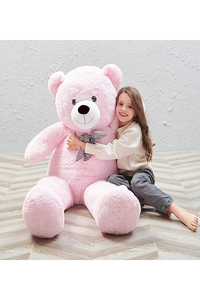 Sole 130 Cm Cute Plush Bear with Bow Tie - Special Gift for Lover Premium Plush Bear