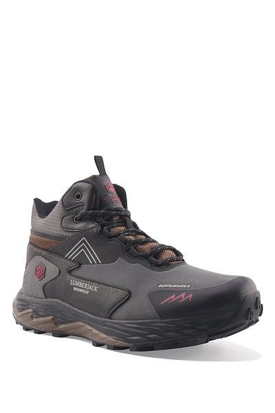 lumberjack Ανδρικές μπότες εξωτερικού χώρου Burk K.Grey αδιάβροχες Softshell
