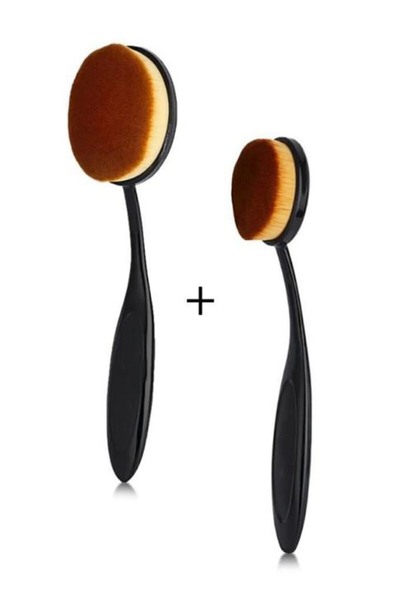 SHILOX فرشاة ملعقة كبيرة الحجم + فرشاة ملعقة كلاسيكية لتغطية كريم الأساس