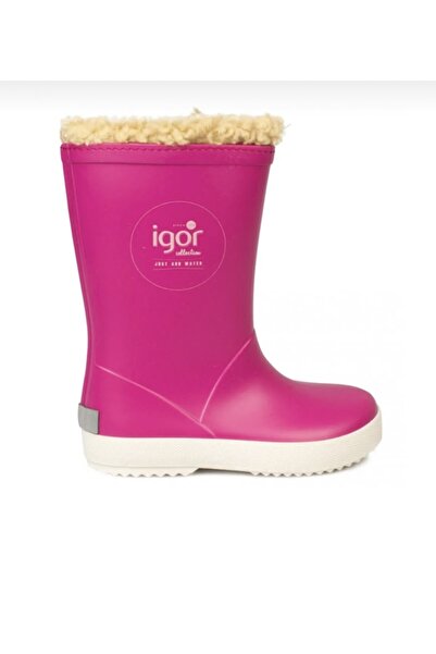 IGOR W10207 Splash kız çocuk içi kürklü kar botu , yağmur çizmesi , kaymaz taban
