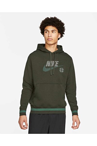 Nike Erkek Fleece Pullover Hoodie Sweatshirt DR0443-355