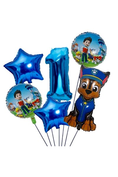 MFM مجموعة بالونات فويل باترول بعمر سنة واحدة 100 سم