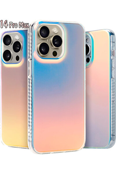 EDELFU حافظة آيفون 14 برو ماكس الحرباء ثلاثية الأبعاد بألوان مختلفة من جميع ا...