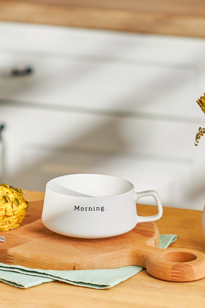 Emsan White Morning New Bone Mug - 320 ml