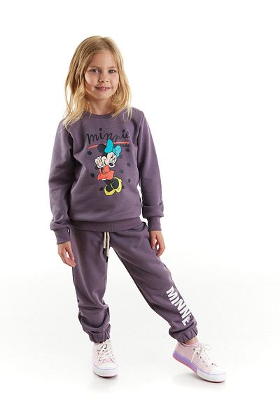 Minnie Mouse طقم بدلة رياضية مرخصة للفتيات الصغيرات 21506