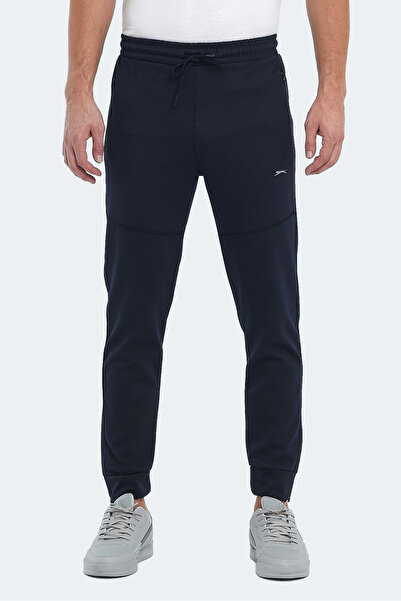 Slazenger ONLY IN Erkek Fermuar Cepli Lacivert Eşofman Altı