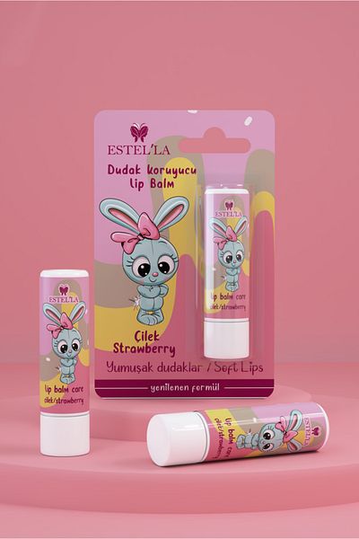 Estella Protection and Repair from Nature - Strawberry - Lip Care Cream, Shine, Moisturizing Lip