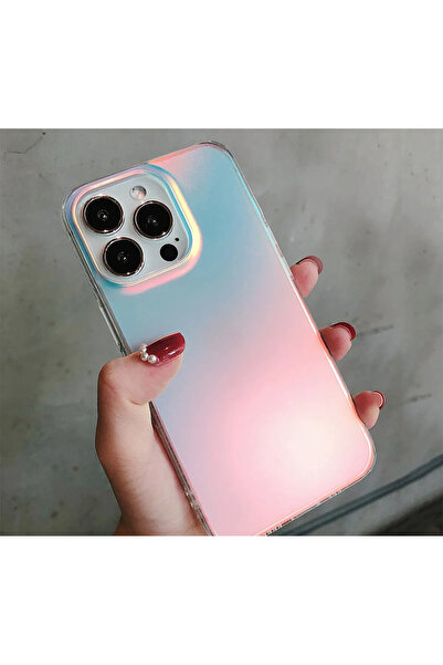 EDELFU Iphone 14 Pro Max Bukalemun Kılıf Hologramlı Her Açıdan Farklı Renk Mat Doku Kirlenmez Kapak Kılıf
