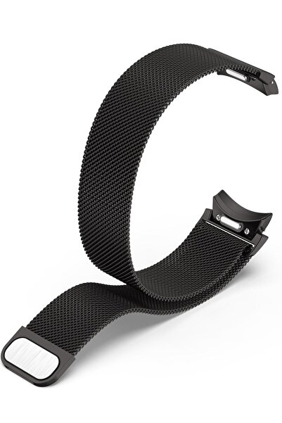AktarMobile Galaxy Watch 6 Classic 43 / 47 mm Tam Uyumlu Mıknatıslı Hasır Met...